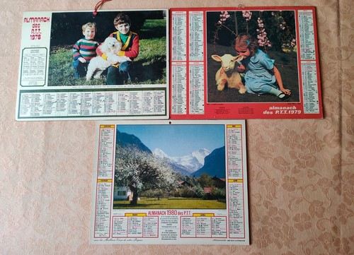 Calendriers almanachs des ptt - des,