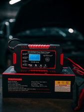 Chargeur De Batterie Voiture Intelligent 12V 6A LCD Moto Charge Rapide Booster