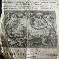 OEUVRES SPIRITUELLES DU R.P. LOUIS DE GRENADE 1690 in-folio Livre anci Religiosa