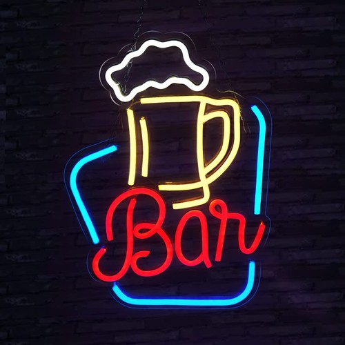 Enseigne bar néon - de,
