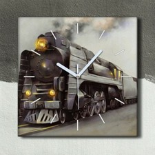 Horloge murale sur toile 30x30