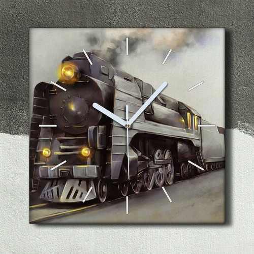 Horloge murale sur toile 30x30
