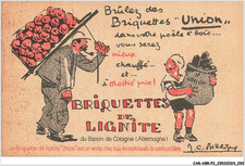 CAR-ABRP2-0147-PUBLICITE - BRIQUETTES DE LIGNITE DU BASSIN DE COLOGNE - ALLEMA