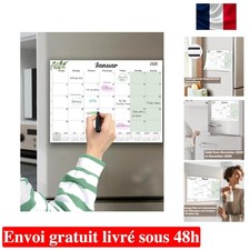Calendrier Magnétique Familial 2025-2026, 32x22CM - Suivi des Événements Facile