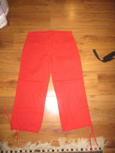 Pantalon pantacourt rouge - rouge, 36