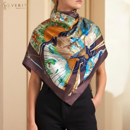 Rare vintage hermes silk scarf - hermes,