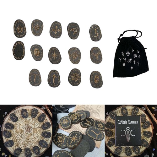 Ensemble pierres runiques - pierres,