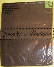 Bas fantaisie «Josselyne »100% nylon pour porte-jarretelles, vintage,rétro,luxe