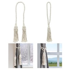 Embrasse de rideau en macramé  bohème, décoration élégante pour fenêtre,