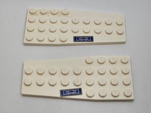 Lego pair 4x9 wedge - lego, plates