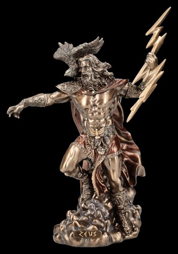 Figur zeus avec aigle - aigle, et