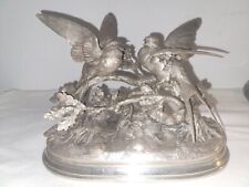 Sculpture en bronze oiseaux  Jules Moigniez sculpteur français 1835-1894