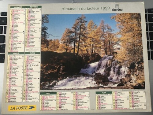 Calendrier almanach facteur - almanach,