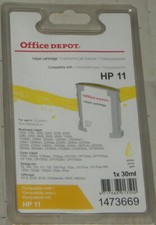 HP11 C4813A Yellow Jaune Cartouche Tête d'Impression compatible office depot