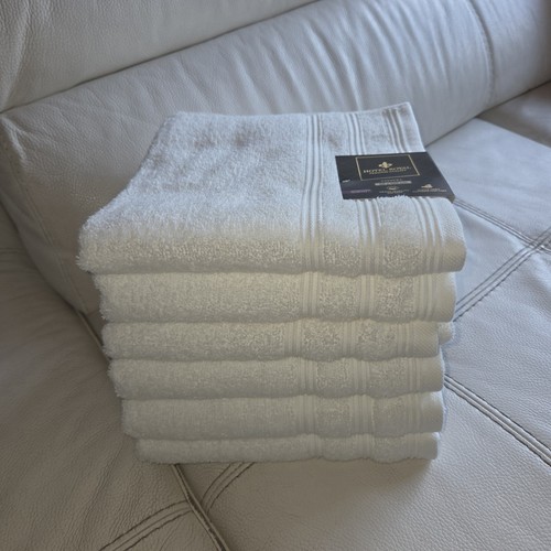 Serviettes bain blanche - 6,