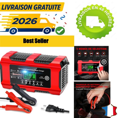 Chargeur batterie voiture 12v - batterie,