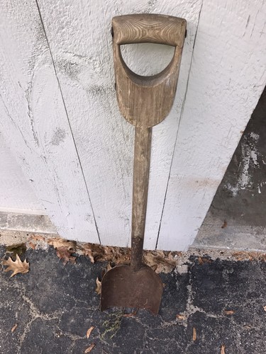 Vintage wooden handle coal - vintage,