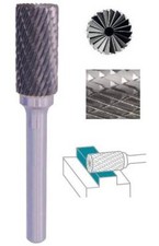 Fraise lime CW 2 tailles cyl. taillante SB dent. Croisée Ø 10X20 queue Ø 6