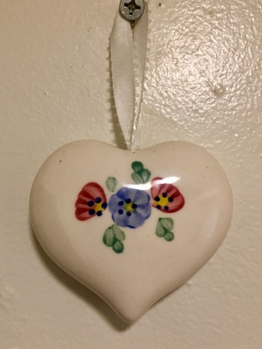Hanging glass hearts - hanging,