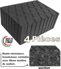 4 X bloc de caoutchouc