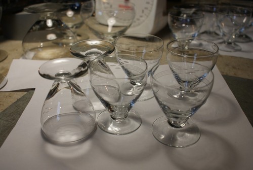 Ancien lot verre vin - vin, à