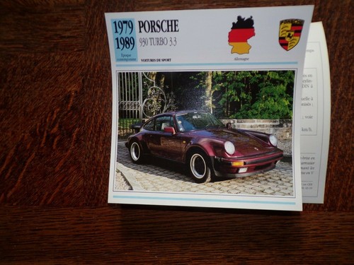 Fiche carte card voiture - carte,