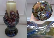 VASE EN VERRE MULTICOUCHE SIGNE PATRICK LEPAGE