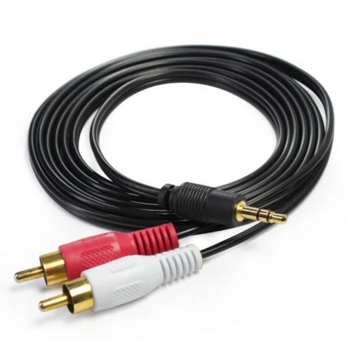 Gold 5mm stereo - 3.5mm, male