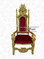 Trône De Re Avec Lions En