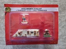 hachette collection astérix 2016,agécanonix dansant+banquet (1/3)+tonneaux, neuf