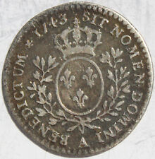 FRANCE 1/10 ECU LOUIS XV 1743 A ARGENT