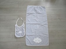 serviette de bain bébé gris