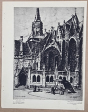 Héliogravure 1933 : Eglise