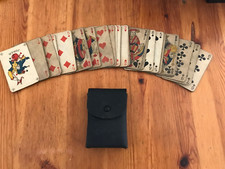 JEU  DE CARTES A JOUER ANCIEN - DANS SON ETUI NOIR D' ORIGINE