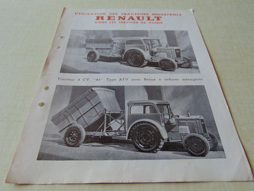 Prospectus brochure tracteur