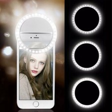 Anneau Lumineux Selfie Lumiere 36 LED 3 Modes Reglable Nuit Smartphone Camera 