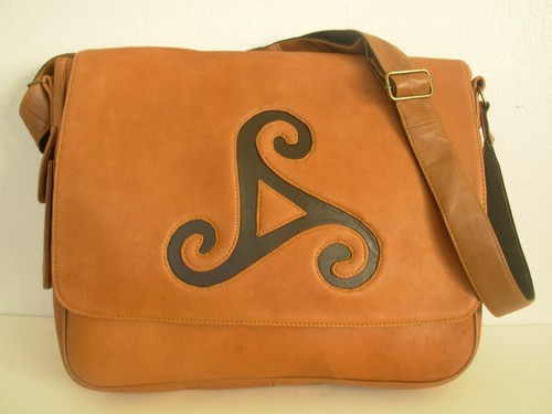 Genuine leather laptop bag - leather,