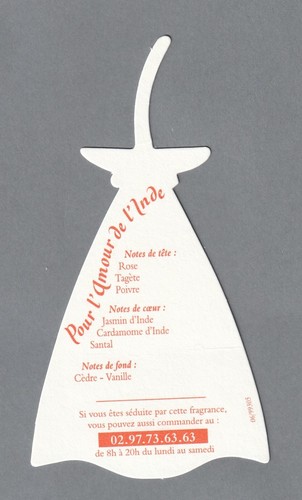 Carte publicitaire pour - ,