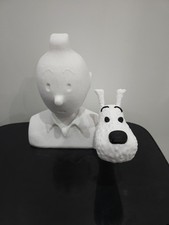 Figurine buste Tintin Milou 23