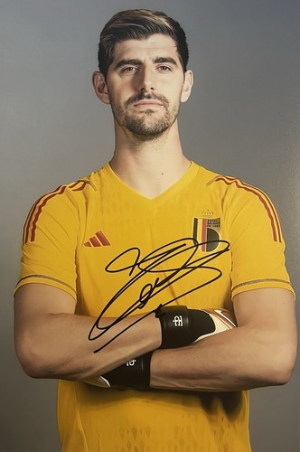 Autographe thibaut courtois - autographe,