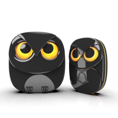 Sonnette sans fil hibou - sonnette, –
