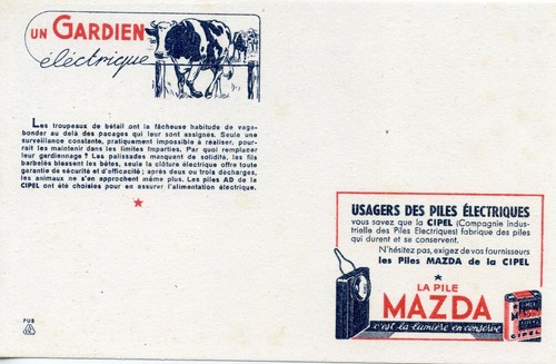 Buvard publicitaire la - /,