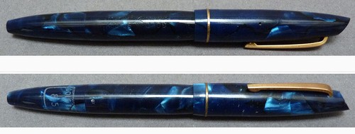Stylo plume gold starry - gold, bleu