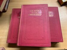 Rare Vintage " The Book Of The Labour Fête " Volumes 1-3 Rigide Livres (P14)