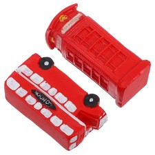  2 Pcs Mini Cabine Telephone