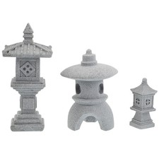 3 Pcs Statue Du Pavillon