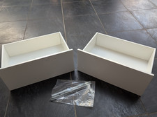 (Lot de 2) Tiroir Blanc 255 x 565 mm pour Dressing Placard 60cm Profondeur 416mm