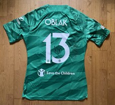 maillot foot porté Match worn shirt Maglia Trikot Unwashed Atletico Madrid Oblak