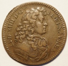 LOUIS XIV : JETON ALLEGORIQUE