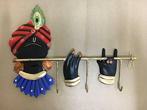 Lord krishna fer clé support - fer,